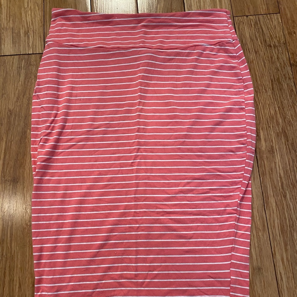 Ripe Maternity Skirt Melon Striped sz S